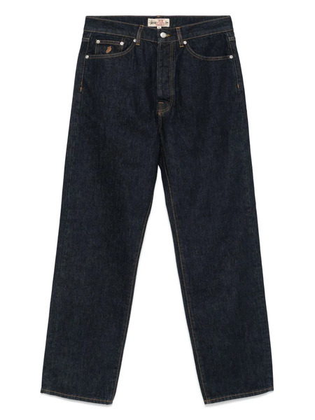  Stüssy Vaqueros Con Parche Del Logo - Azul 