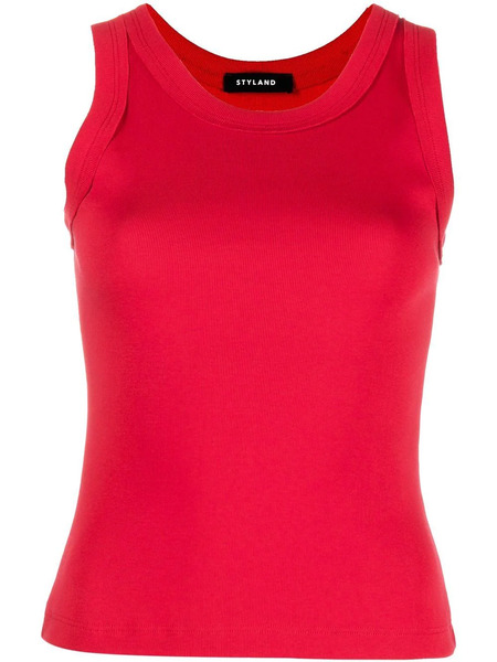  Styland Top Sin Mangas Slim - Rojo 