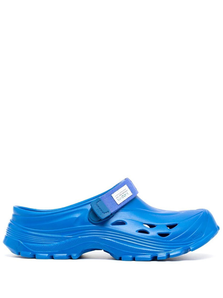 Suicoke Mules Mok Con Tira Autoadherente - Azul 