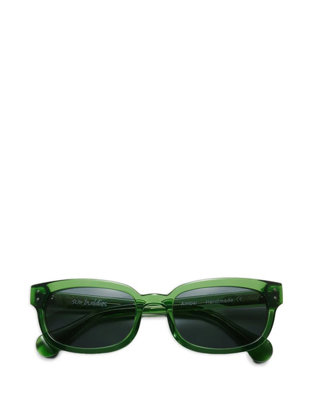  Sun Buddies Gafas De Sol Amber Con Montura Rectangular - Verde 