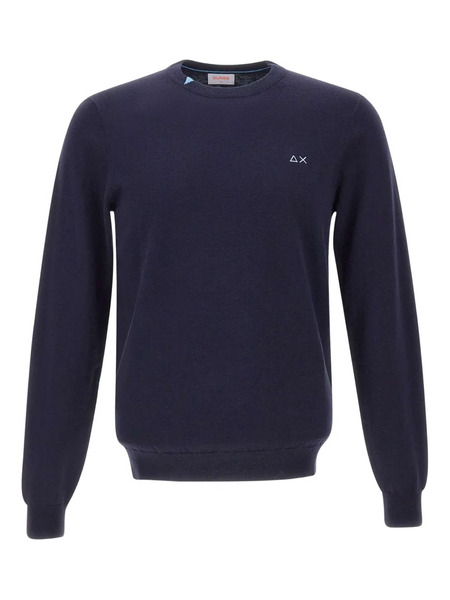  Sun68 Jersey Con Cuello Redondo - Azul 