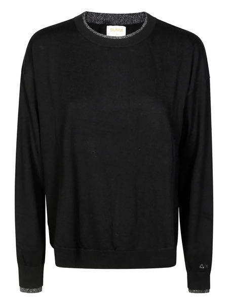  Sun68 Jersey Con Cuello Redondo - Negro 