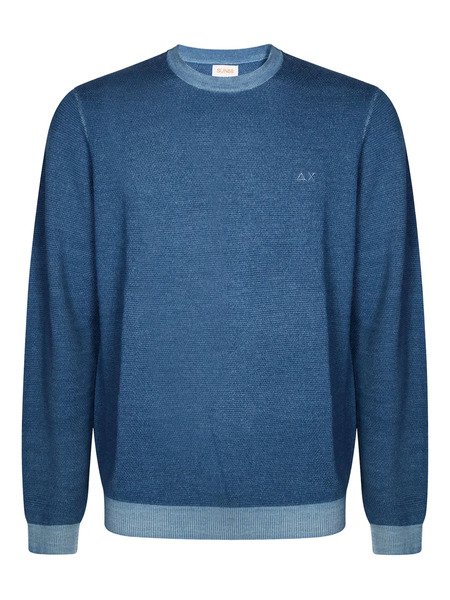  Sun68 Jersey Con Logo Bordado - Azul 