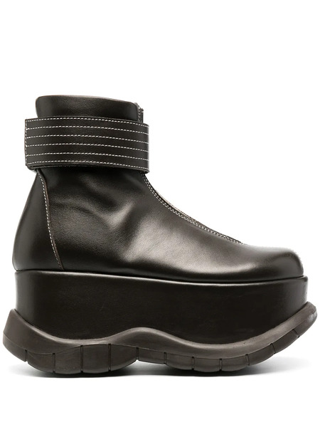  Sunnei Botines Con Plataforma - Marrón 