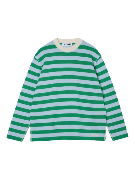  Sunnei Top A Rayas - Verde 