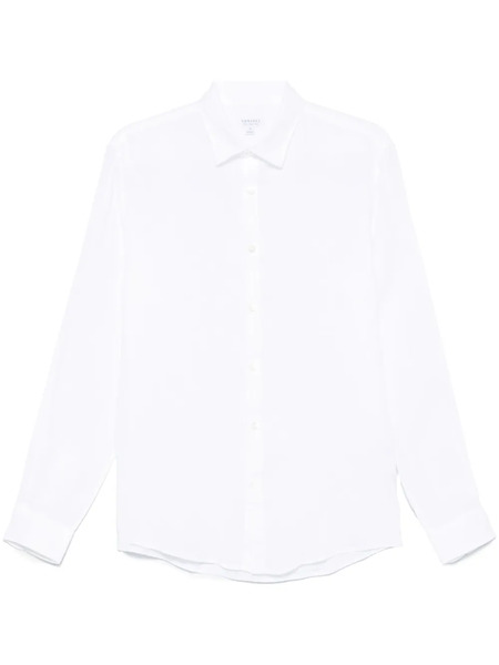  Sunspel Camisa De Lino - Blanco 
