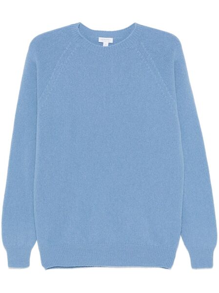  Sunspel Jersey Con Cuello Redondo - Azul 