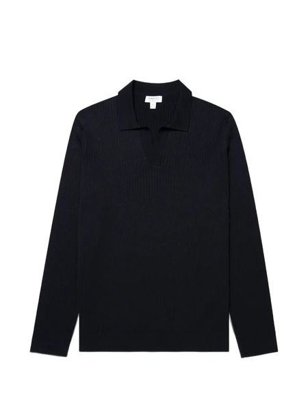  Sunspel Jersey De Canalé - Azul 