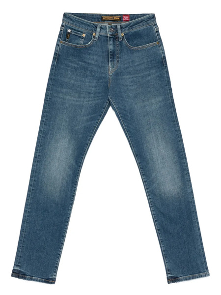  Superdry Vaqueros Con Parche Del Logo - Azul 
