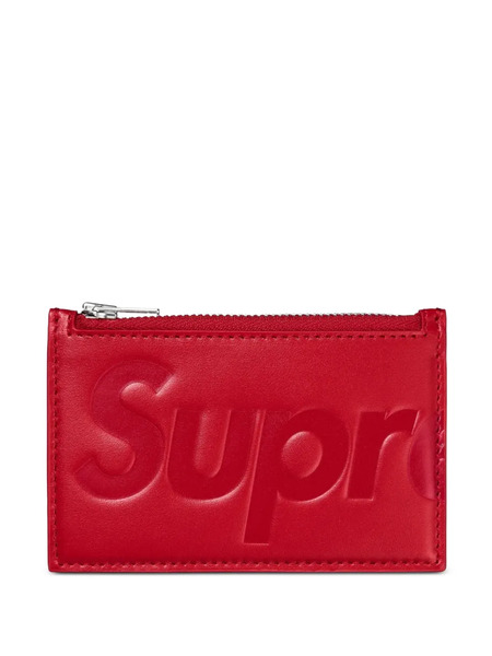  Supreme Tarjetero Con Relieve - Rojo 