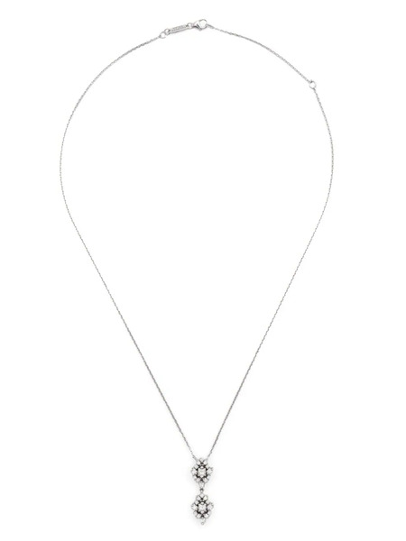  Suzanne Kalan Collar En Oro Blanco De 18 Ct Con Diamantes - Plateado 