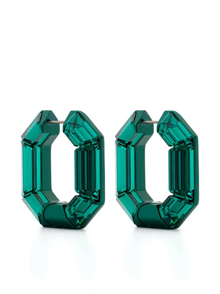  Swarovski Pendientes De Aro Lucent - Verde 