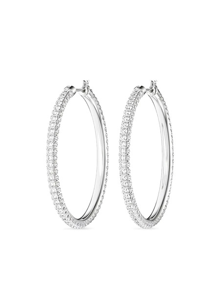  Swarovski Pendientes Stone - Plateado 
