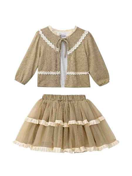  Sweet Cactus Conjunto Con Falda De Tul - Neutro 
