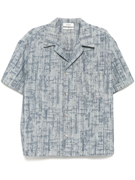  System Camisa Vaquera En Jacquard - Azul 