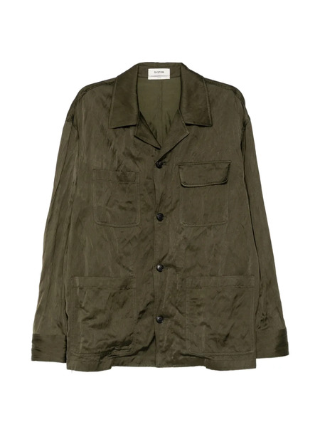  System Chaqueta Con Efecto Arrugado - Verde 