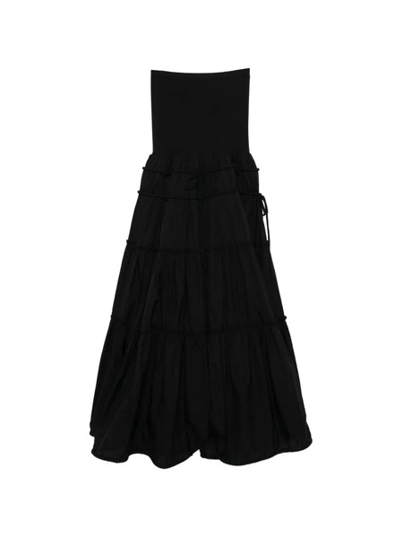  System Falda Midi Con Cordones - Negro 