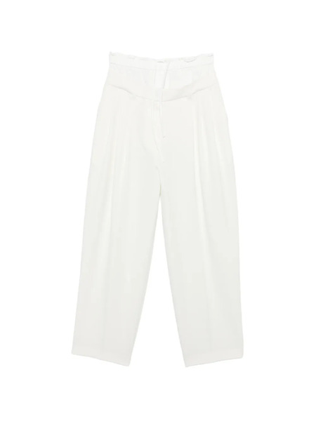  System Pantalones Con Cordones - Neutro 