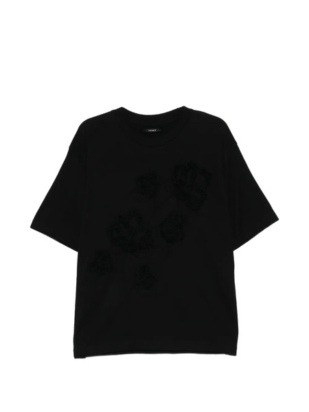  Taakk Camiseta Con Bordado Floral - Negro 