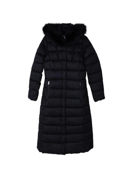  Tahari Abrigo Con Capucha - Negro 