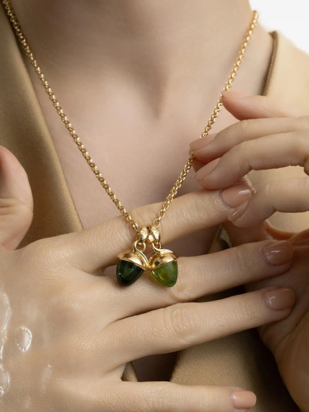  Tamara Comolli Colgante De Peridoto - Dorado 