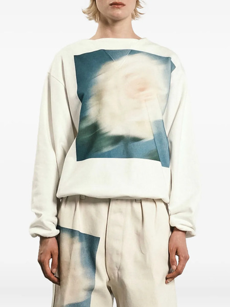  Tanaka Sudadera Con Estampado Gráfico - Blanco 