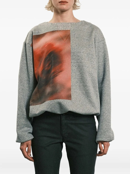  Tanaka Sudadera Con Estampado Gráfico - Gris 