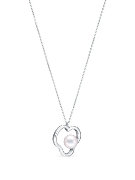  Tasaki Collar Collection Line Chants En Oro Blanco De 18 Ct Con Perla De Akoya Característica - Plateado 