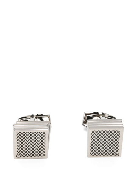  Tateossian Gemelos Playing Card Rectangulares - Plateado 