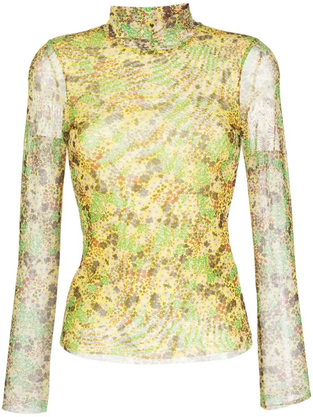  Ted Baker Top Lennix Con Estampado Floral - Amarillo 