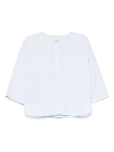  Teddy & Minou Camisa Con Cuello Henley - Azul 