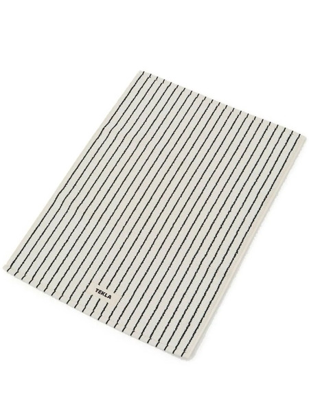  Tekla Alfombrilla De Baño A Rayas - Blanco 