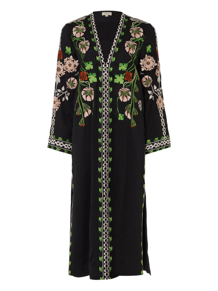  Temperley London Abrigo Casa - Negro 