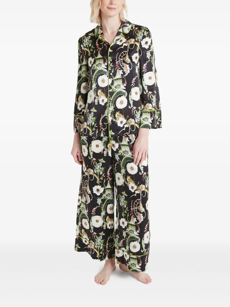  Temperley London Top De Pijama Aphrodite - Negro 
