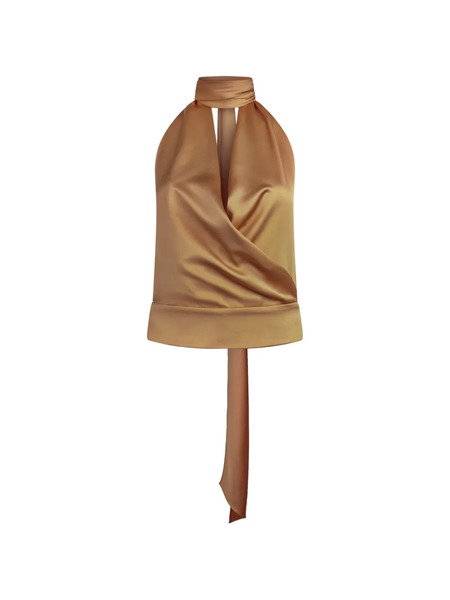  The Andamane Top Drapeado - Marrón 