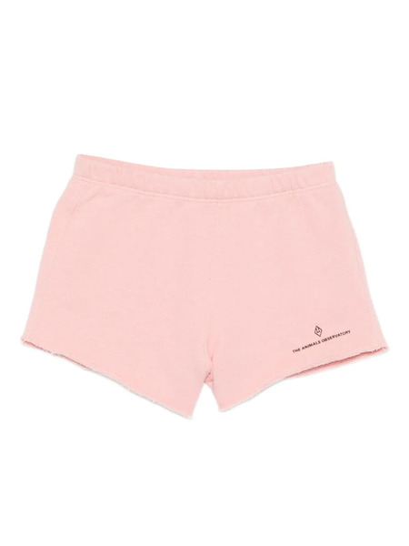 The Animals Observatory Bermudas Con Logo Estampado - Rosa 