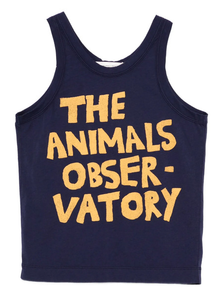  The Animals Observatory Chaleco Con Logo Estampado - Azul 