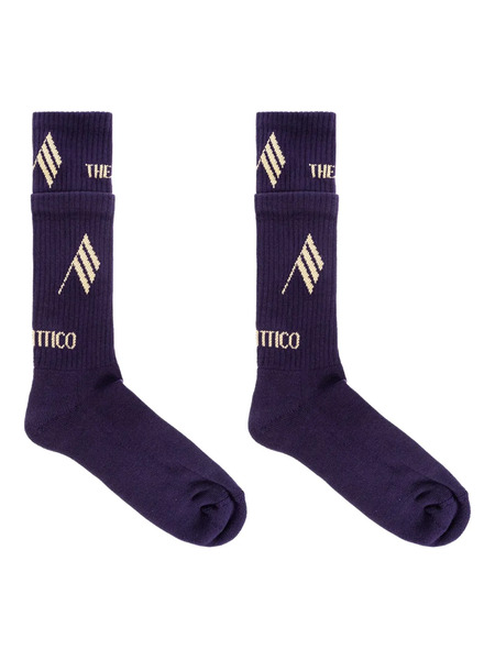  The Attico Calcetines De Algodón Con Logo - Azul 