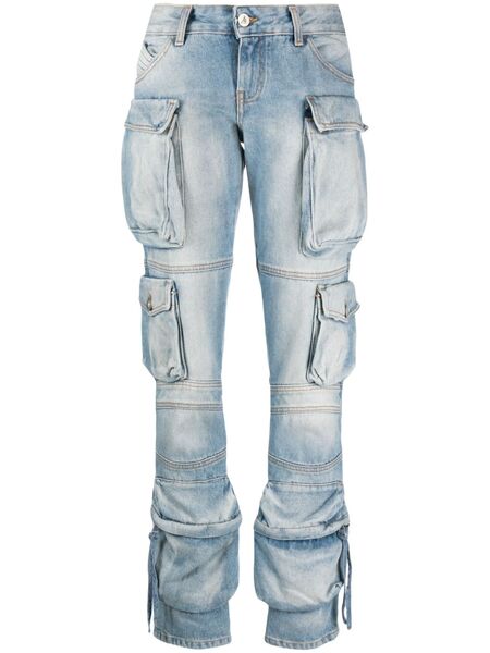  The Attico Vaqueros Cargo Essie - Azul 
