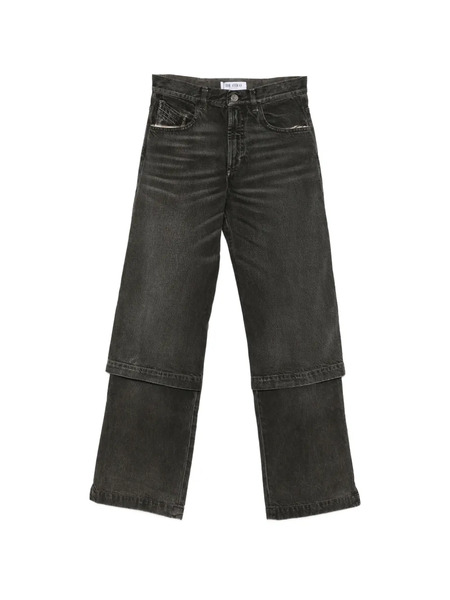  The Attico Vaqueros Con Efecto A Capas - Negro 