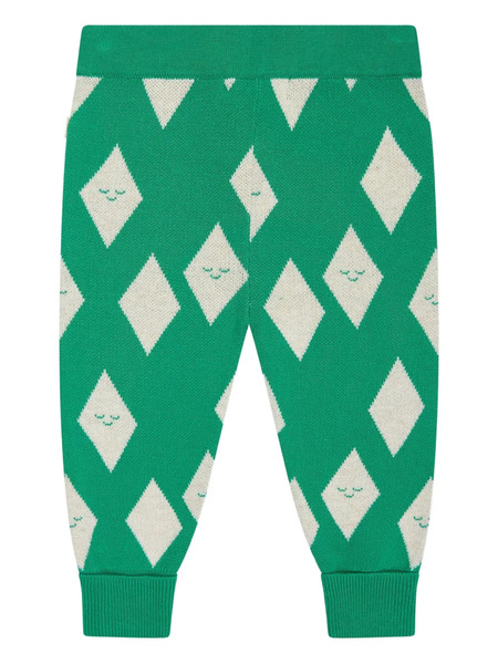  The Bonnie Mob Kids Pantalones Alden Con Motivo A Rombos - Verde 