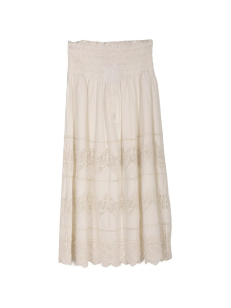  The Great. Falda Midi The Rosette - Neutro 