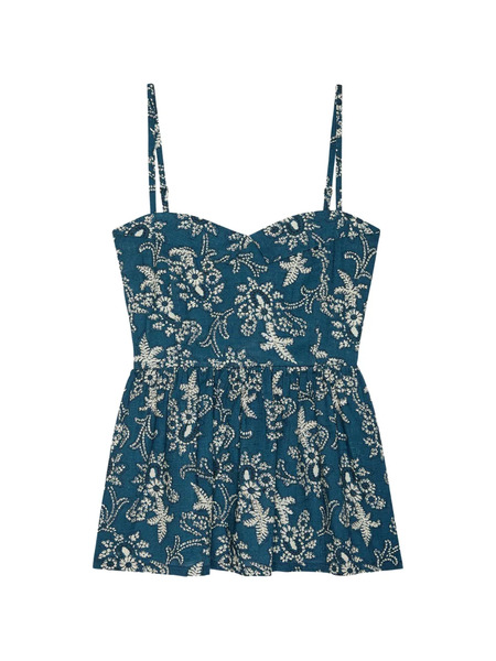  The Great. Top The Verse Peplum - Azul 