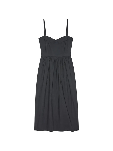  The Great. Vestido Midi Verse - Negro 