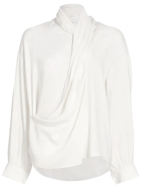  The Row Blusa Darnelle Drapeada - Blanco 