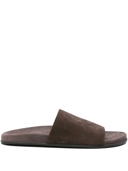  The Row Hugh Suede Slides - Marrón 