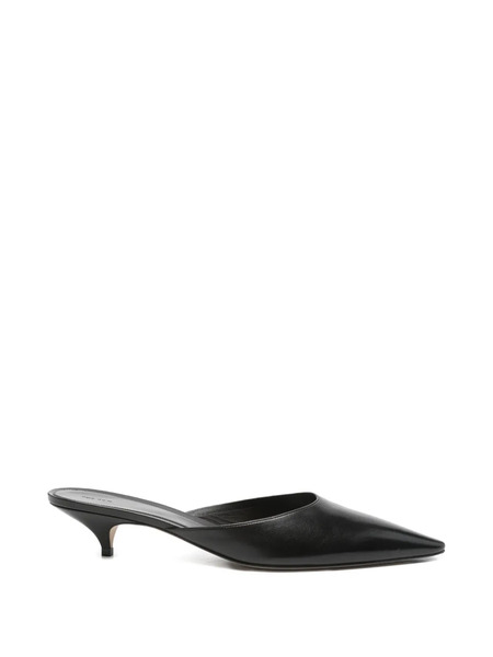  The Row Mules Liisa Con Kitten Heel - Negro 