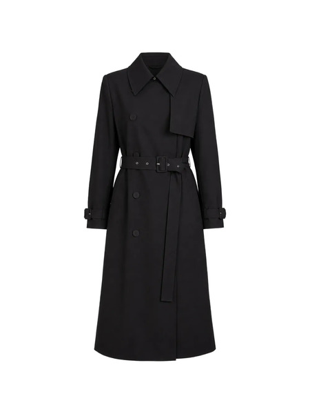  The Sei Structured Double-breasted Trench Coat - Negro 