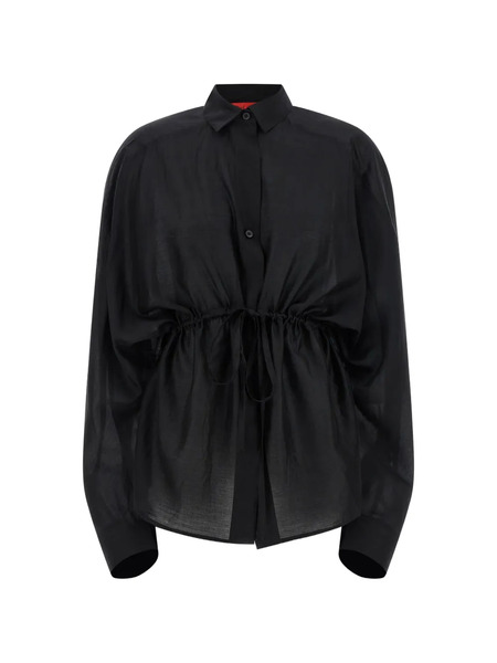  Thelatest Camisa De Manga Larga - Negro 