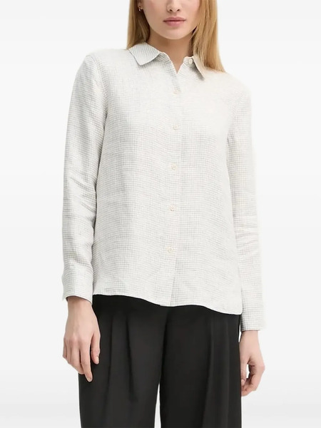  Theory Camisa A Cuadros - Neutro 
